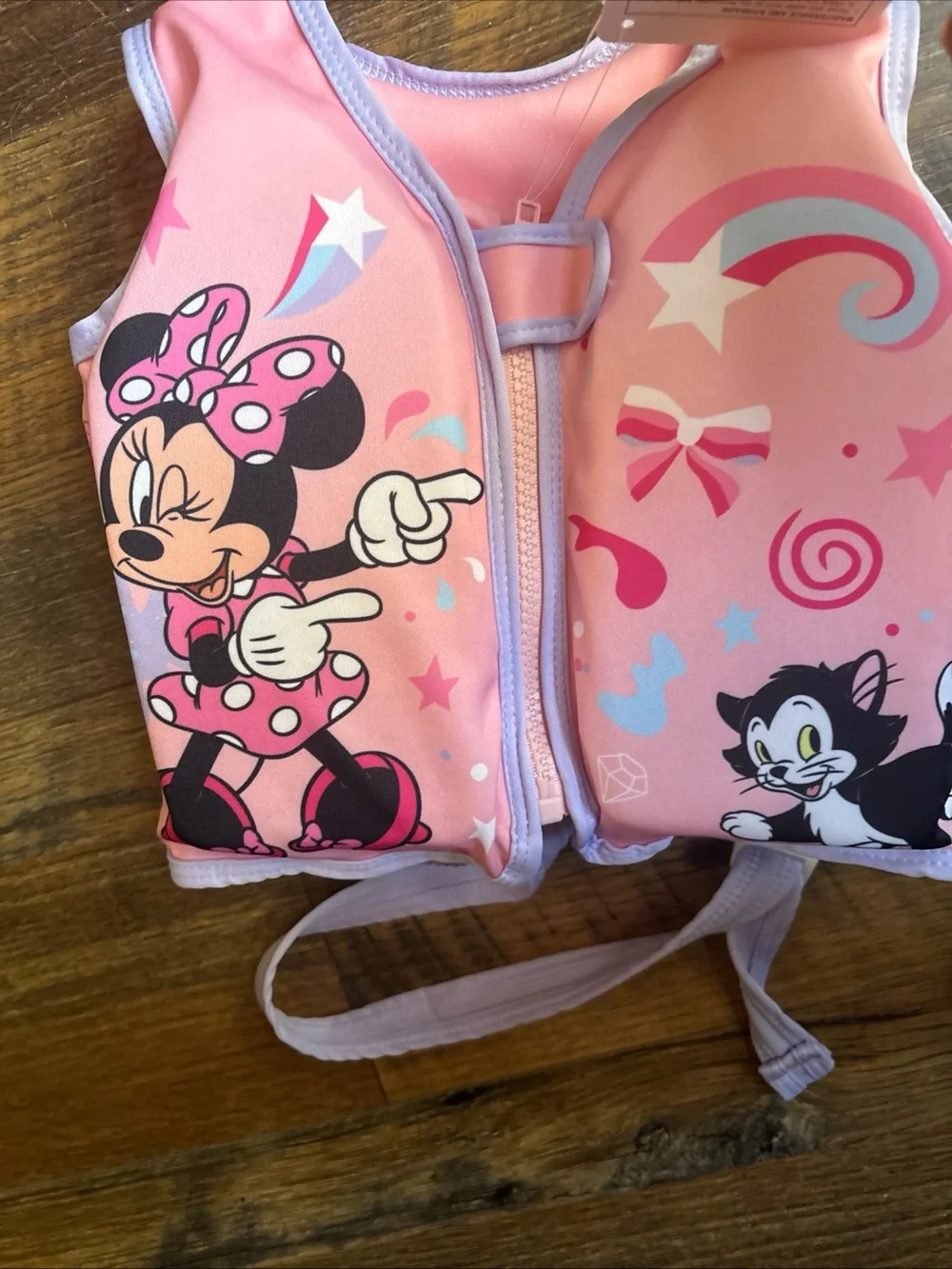 Disney Junior Minnie Mouse best way swim vest size S/M—NWT